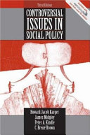 Controversial issues in social policy /