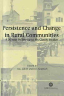 Persistence and change in rural communities : a 50-year follow-up to six classic studies /