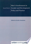 Men's involvement in gender and development policy and practice : beyond rhetoric /