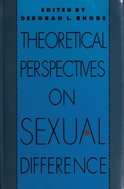 Theoretical perspectives on sexual difference /