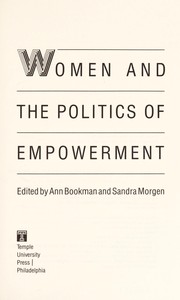 Women and the politics of empowerment /