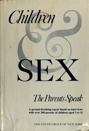 Children & sex : the parents speak /