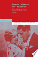 Marriage choices and class boundaries : social endogamy in history /