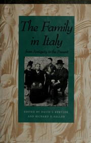 The Family in Italy from antiquity to the present /