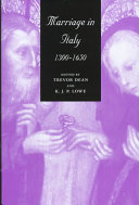 Marriage in Italy, 1300-1650 /