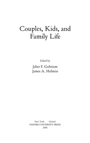 Couples, kids, and family life /