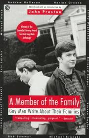 A Member of the family : gay men write about their families /