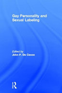Gay personality and sexual labeling /