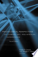 Psychological perspectives on lesbian, gay, and bisexual experiences /