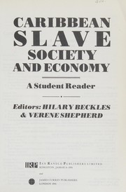Caribbean slave society and economy : a student reader /