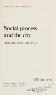 Social process and the city /