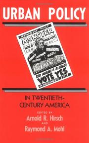 Urban policy in twentieth-century America /