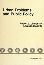Urban problems and public policy /