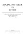 Social patterns in cities /