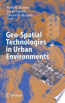 Geo-spatial technologies in urban environments /