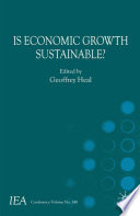 Is Economic Growth Sustainable? /