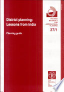 District planning : lessons from India : planning guide.