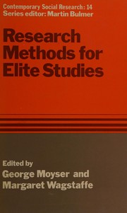 Research methods for elite studies /