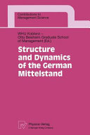 Structure and dynamics of the German Mittelstand /