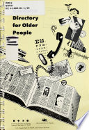 Resource directory for older people.