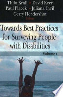 Towards best practices for surveying people with disabilities /