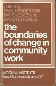 The Boundaries of change in community work /