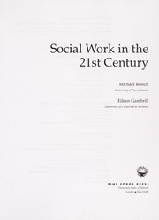Social work in the 21st century /