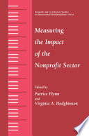 Measuring the impact of the nonprofit sector /