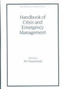 Handbook of crisis and emergency management /
