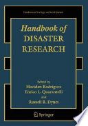 Handbook of disaster research /