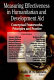Measuring effectiveness in humanitarian and development aid : conceptual frameworks, principles and practice /