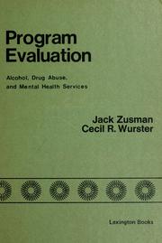 Program evaluation : alcohol, drug abuse, and mental health services /