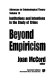 Beyond empiricism : institutions and intentions in the study of crime /