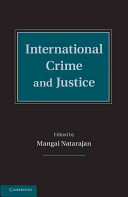 International crime and justice /