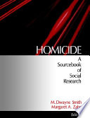 Homicide : a sourcebook of social research /