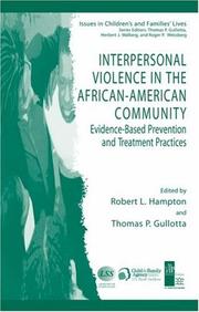 Interpersonal violence in the African American community : evidence-based prevention and treatment practices /