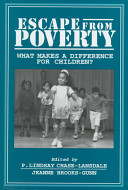 Escape from poverty : what makes a difference for children? /