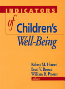 Indicators of children's well-being /