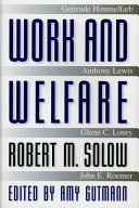 Work and welfare /