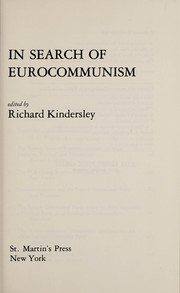 In search of Eurocommunism /