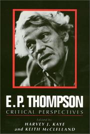 E.P. Thompson : critical perspectives /