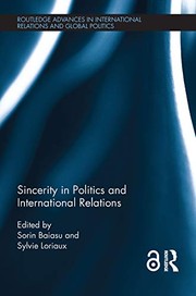 Sincerity in politics and international relations /