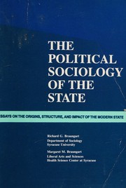 The Political sociology of the state : essays on the origins, structure, and impact of the modern state /