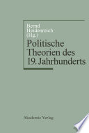 Politische Theorien des 19. Jahrhunderts.