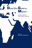 Does who governs matter? : elite circulation in contemporary societies /