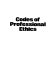 Codes of professional ethics.