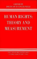 Human rights : theory and measurement /