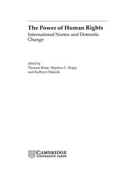 The power of human rights : international norms and domestic change /