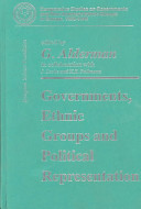 Governments, ethnic groups, and political representation /