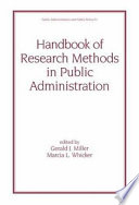 Handbook of research methods in public administration /